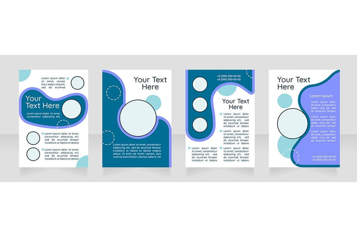 Brochure blank layout design bundle