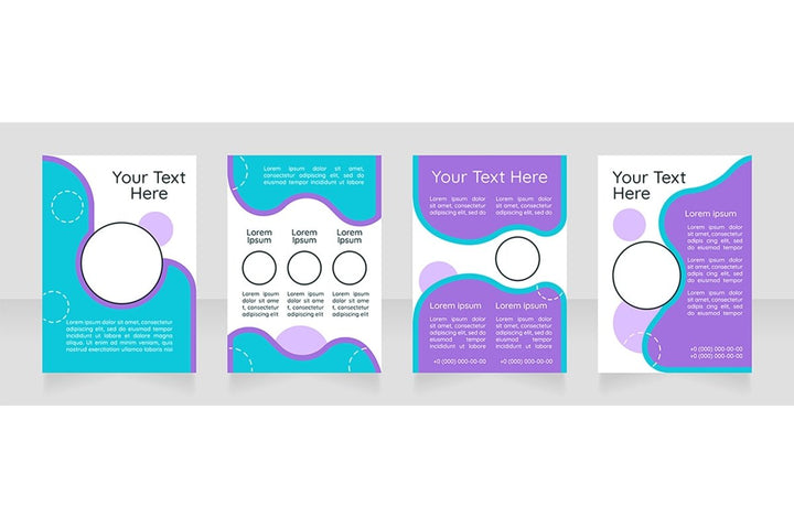 Brochure blank layout design bundle