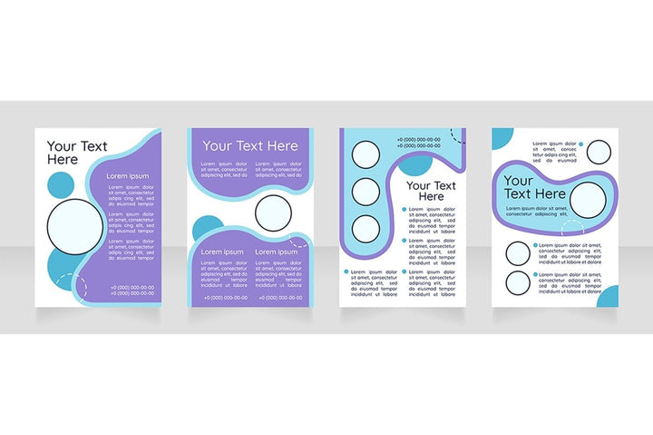 Brochure blank layout design bundle