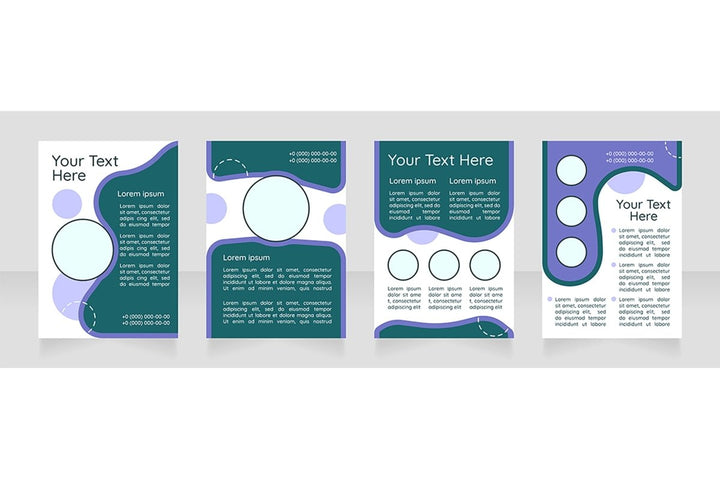 Brochure blank layout design bundle