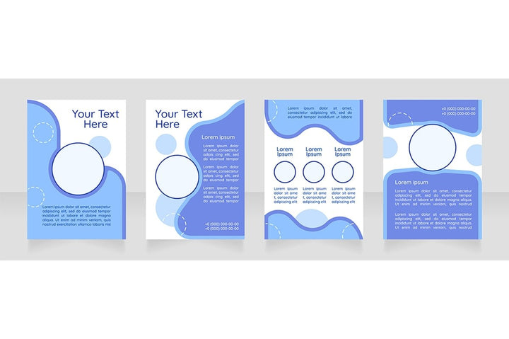 Brochure blank layout design bundle