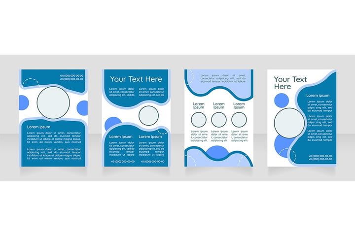 Brochure blank layout design bundle