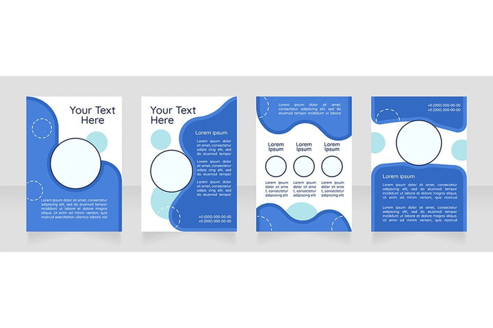Brochure blank layout design bundle