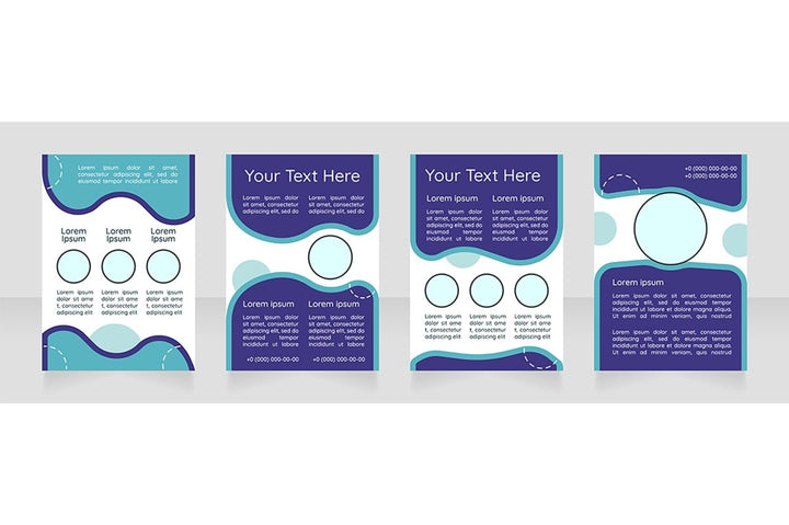 Brochure blank layout design bundle