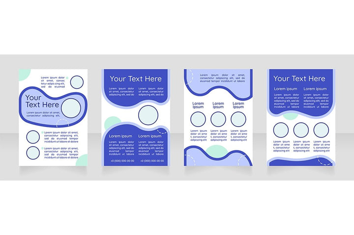 Brochure blank layout design bundle