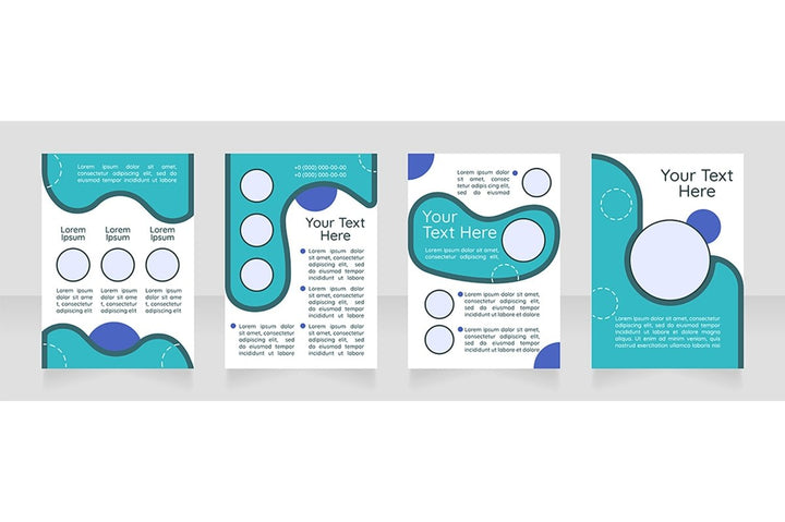 Brochure blank layout design bundle