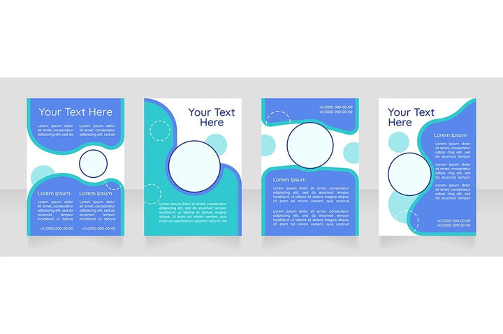 Brochure blank layout design bundle