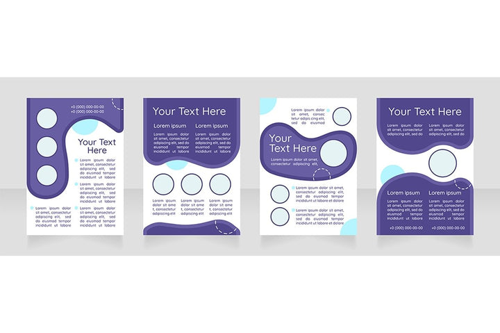 Brochure blank layout design bundle