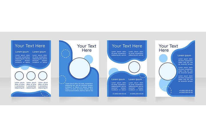 Brochure blank layout design bundle