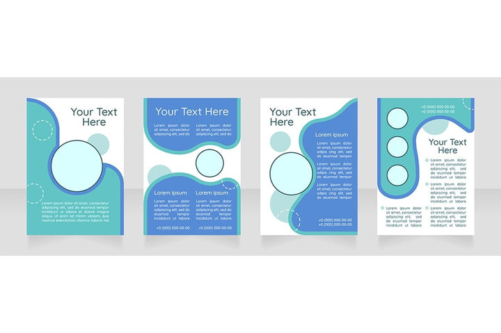 Brochure blank layout design bundle