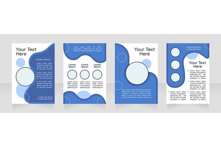 Brochure blank layout design bundle