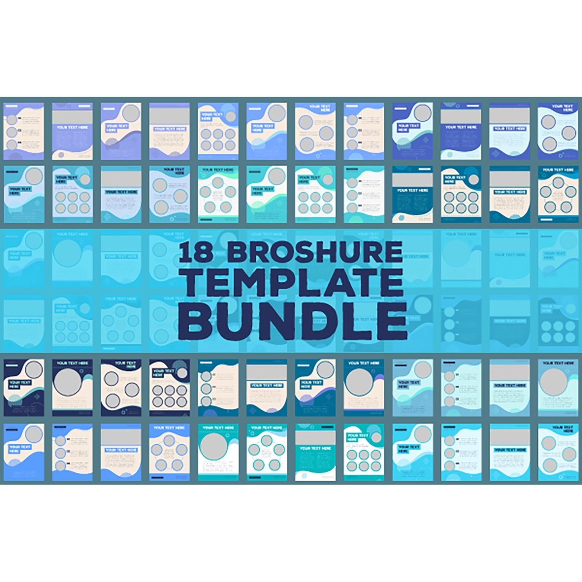 Brochure layout design template bundle