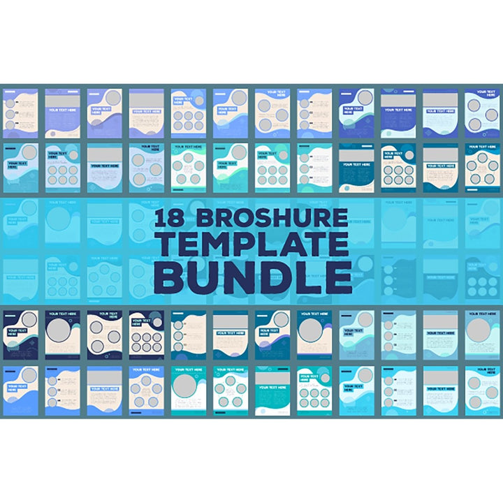 Brochure layout design template bundle