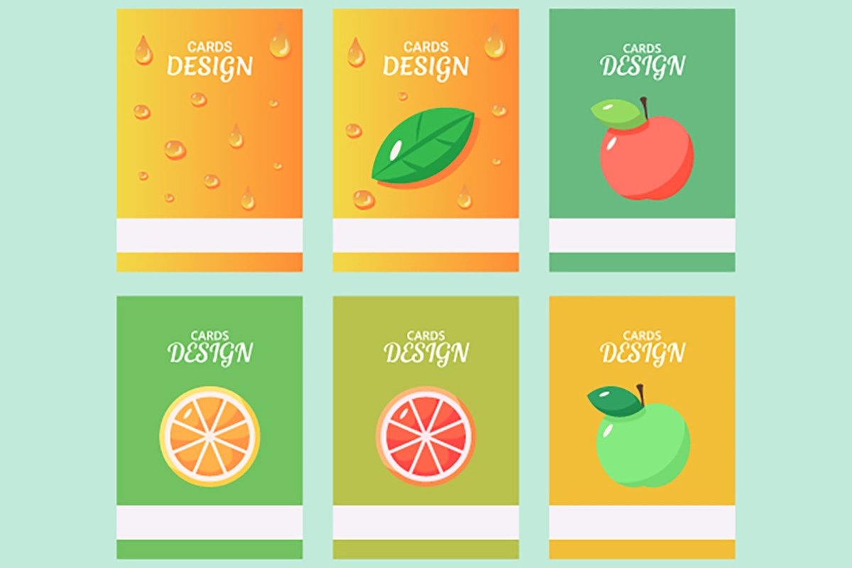 Brochure nutrition elements card bundle