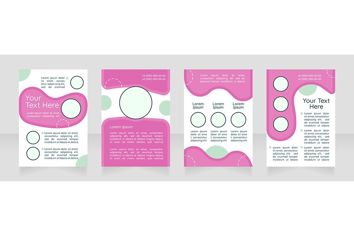 Brochure template layout design bundle