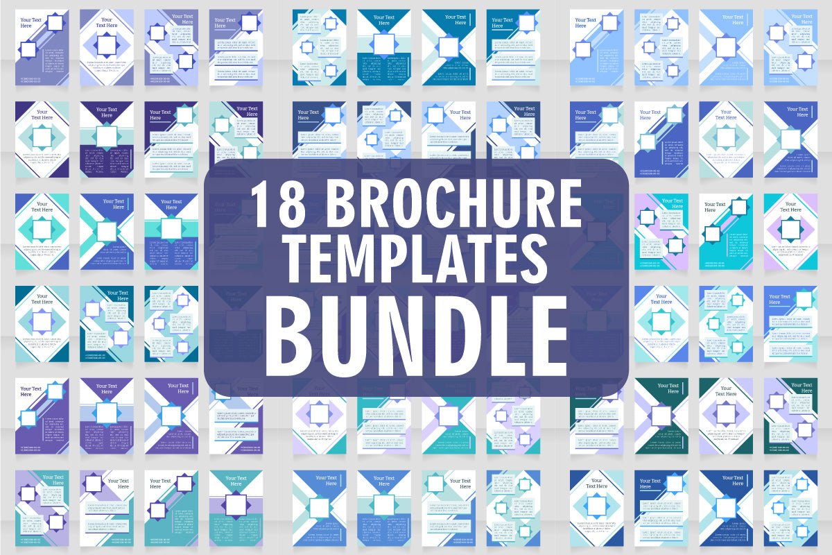 Brochure template layout design bundle