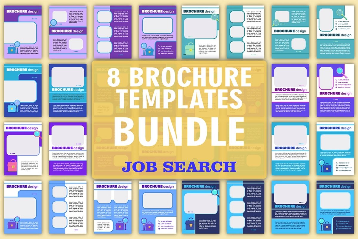 Build career brochure design bundle