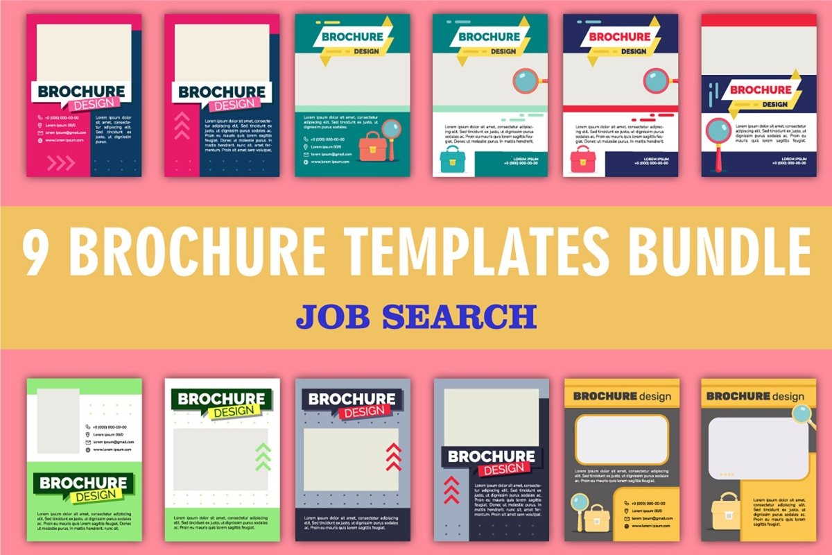 Build career brochure design bundle