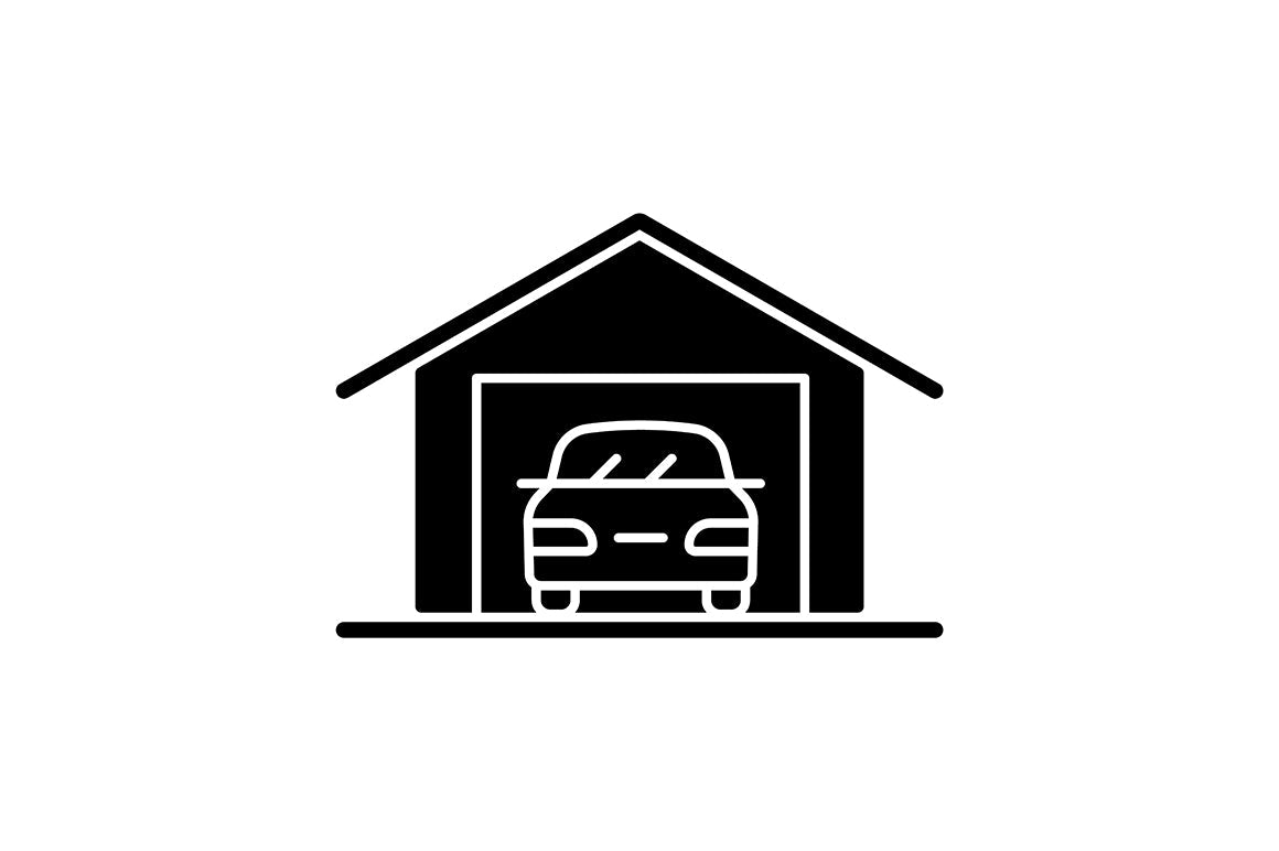 Building safety requirements black glyph icons set on white space