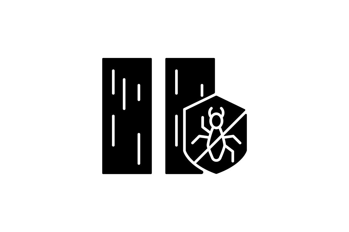 Building safety requirements black glyph icons set on white space