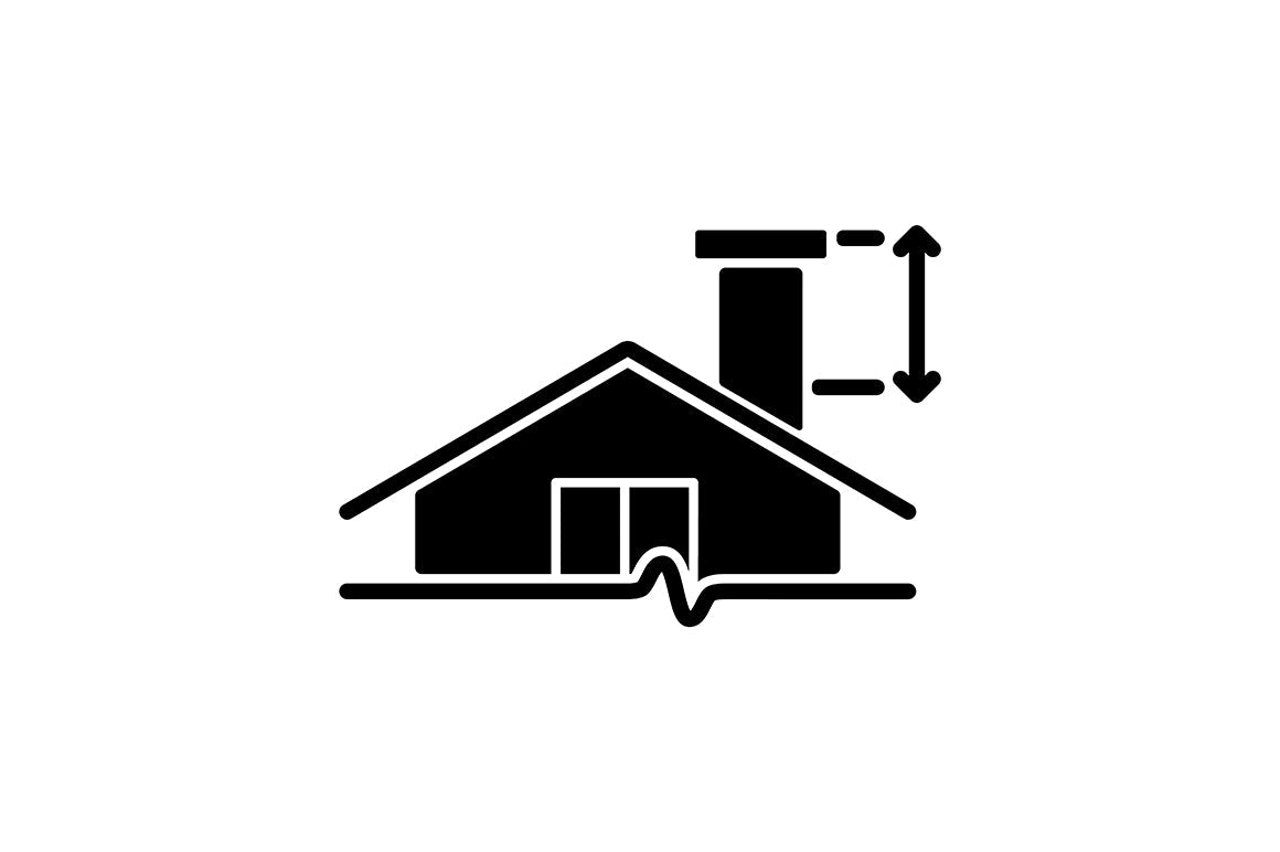 Building safety requirements black glyph icons set on white space