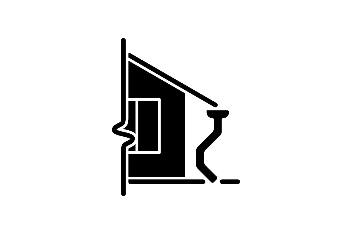 Building safety requirements black glyph icons set on white space