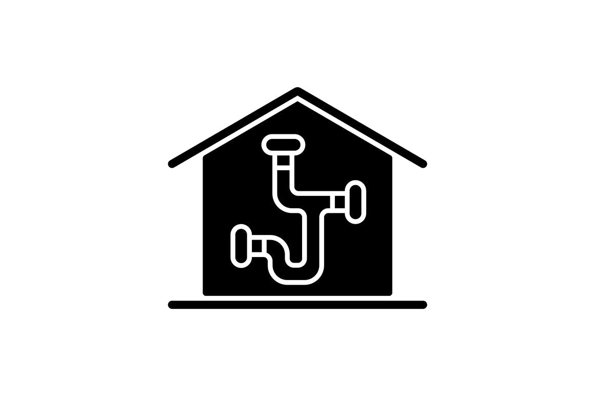 Building safety requirements black glyph icons set on white space