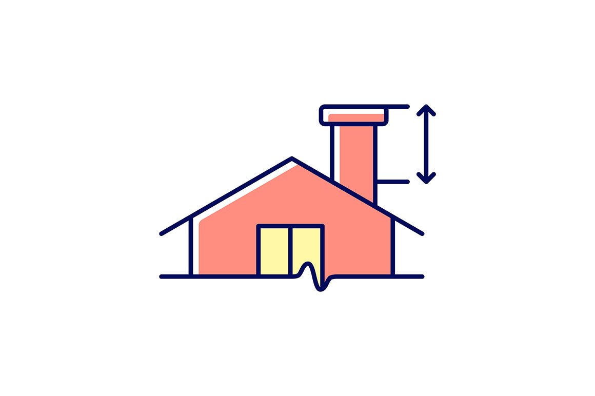 Building safety requirements RGB color icons set