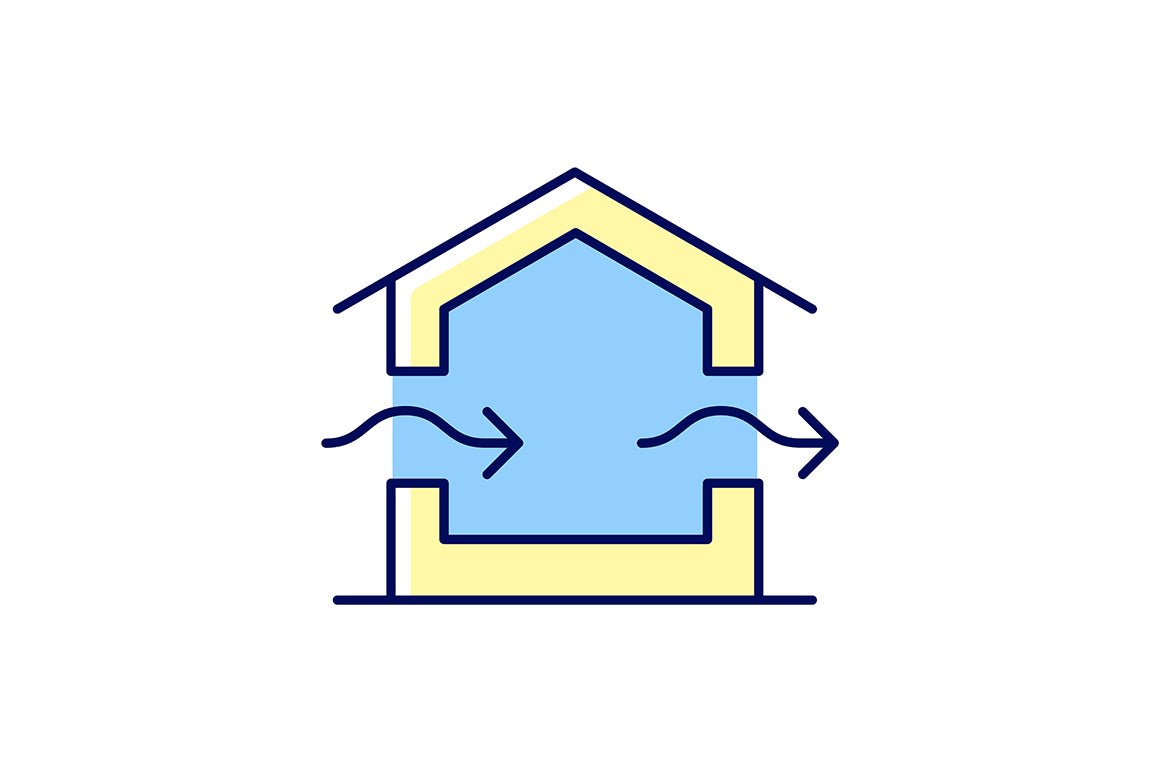Building safety requirements RGB color icons set