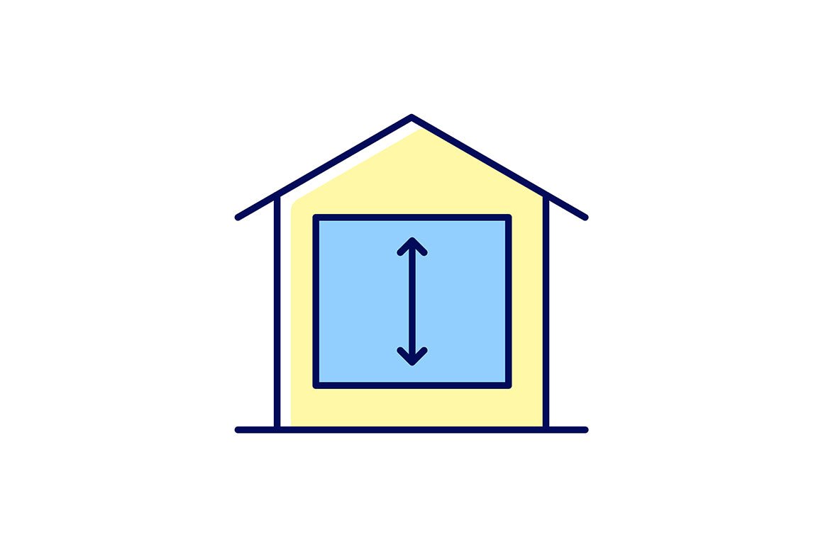 Building safety requirements RGB color icons set