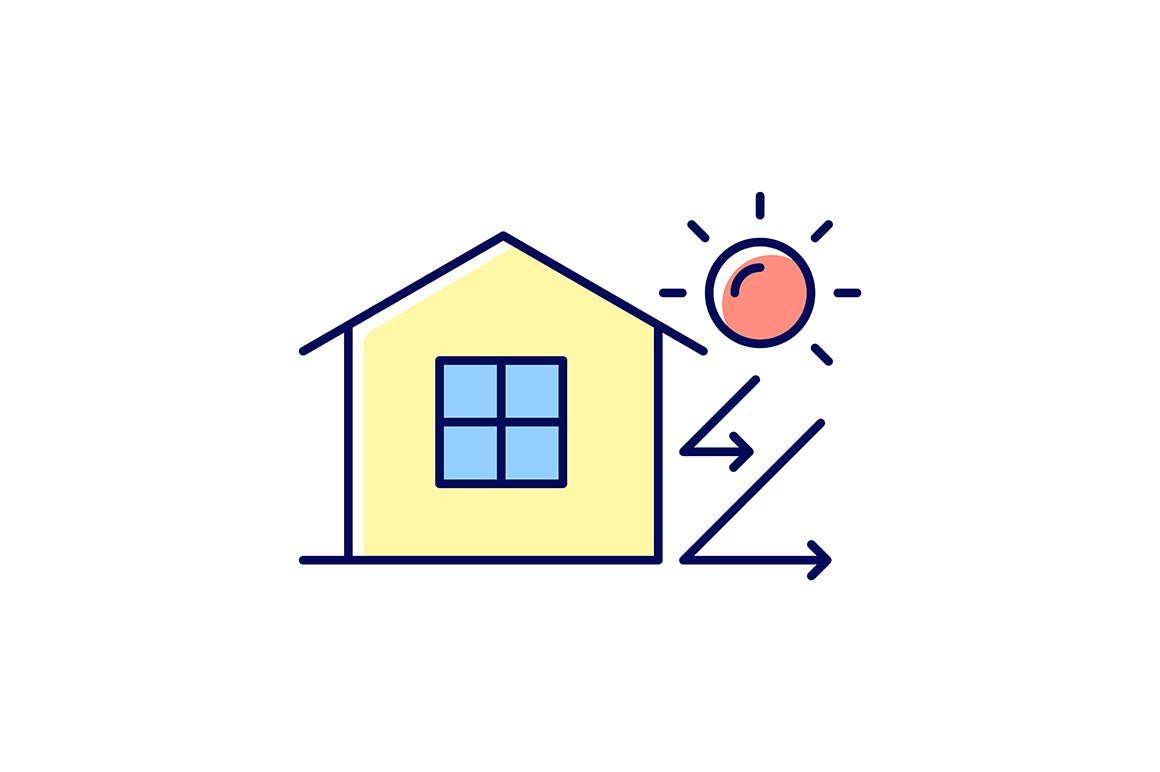 Building safety requirements RGB color icons set