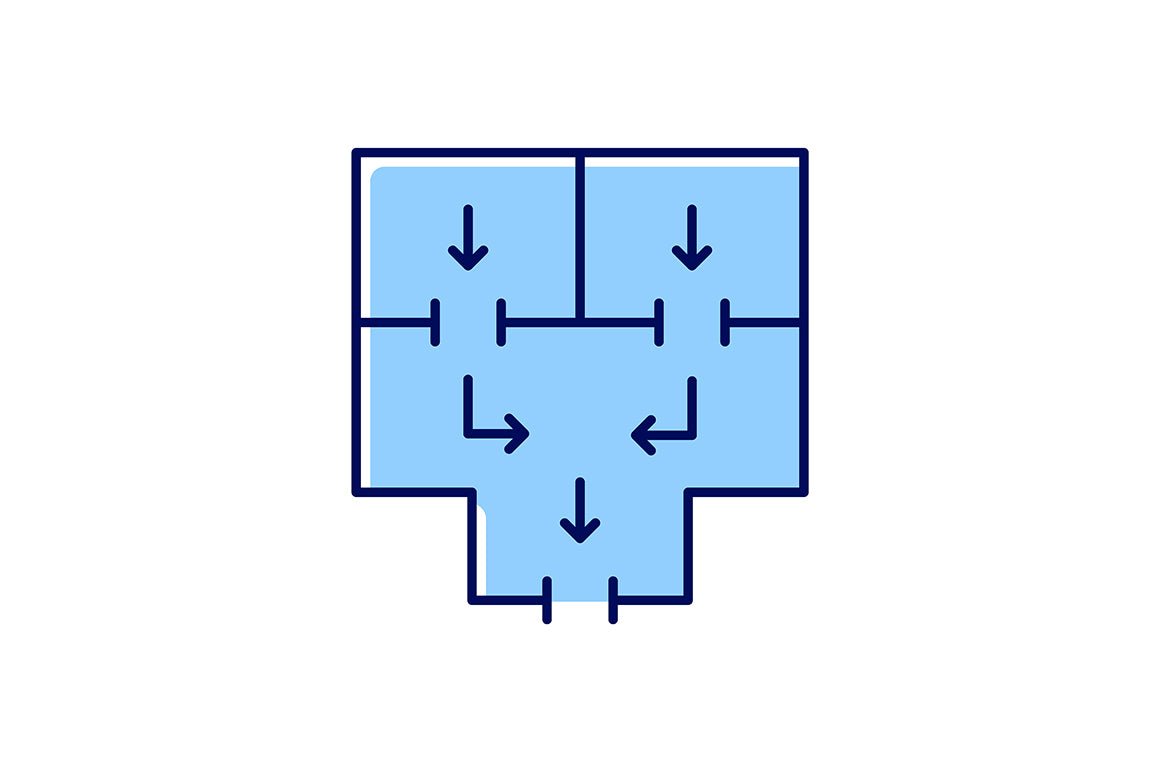Building safety requirements RGB color icons set
