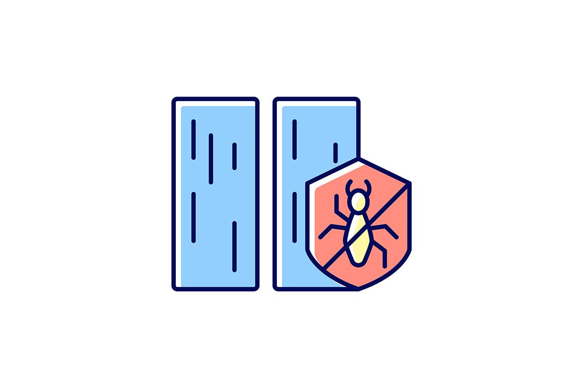 Building safety requirements RGB color icons set