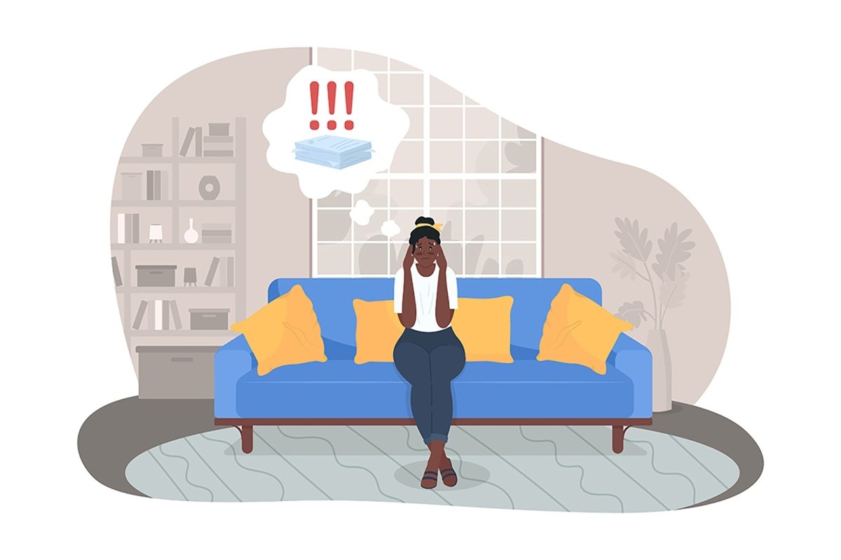 Burnout from work 2D vector isolated illustrations