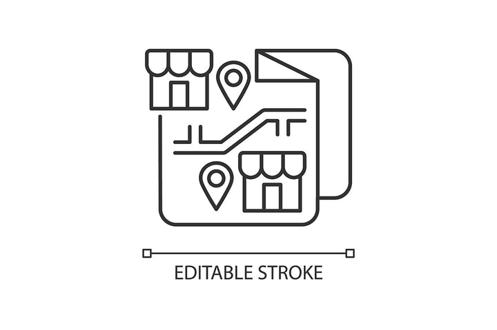 Business assets linear icons set for dark and light mode