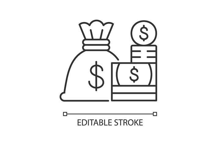 Business assets linear icons set for dark and light mode