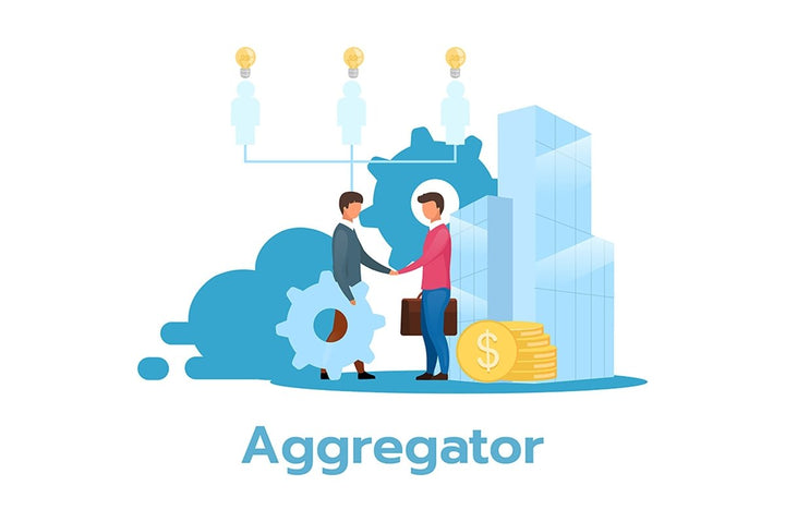 Business model flat vector illustrations set