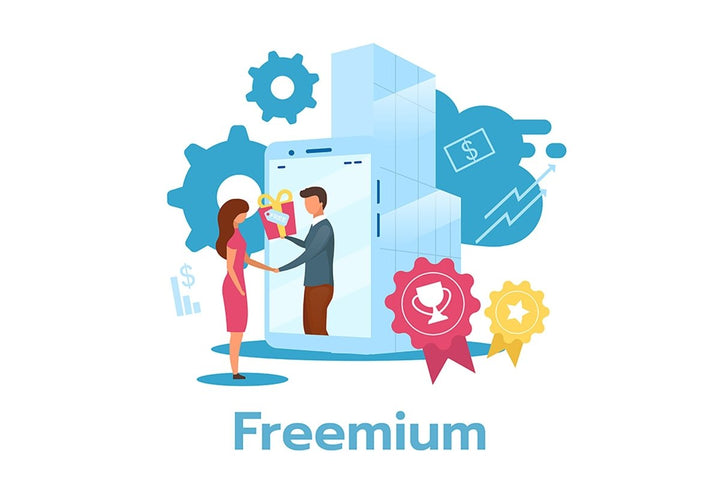 Business model flat vector illustrations set