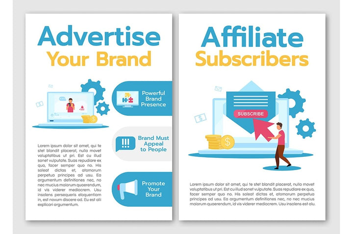 Business models brochure template bundle