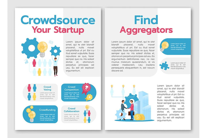 Business models brochure template bundle