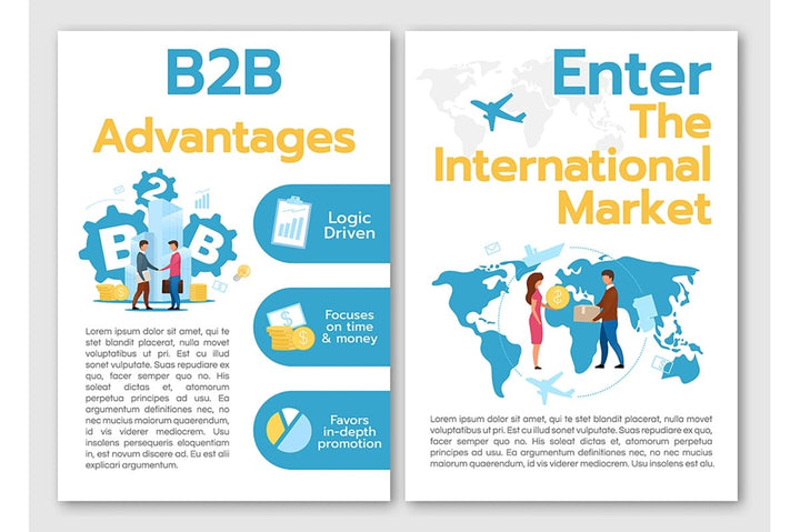 Business models brochure template bundle