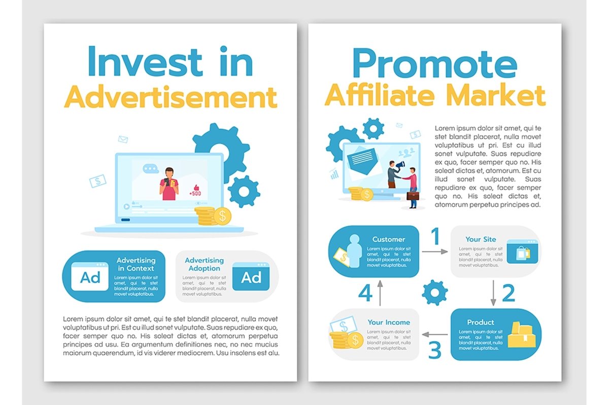 Business models brochure template bundle