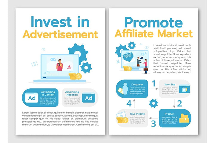 Business models brochure template bundle