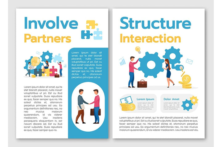 Business models brochure template bundle