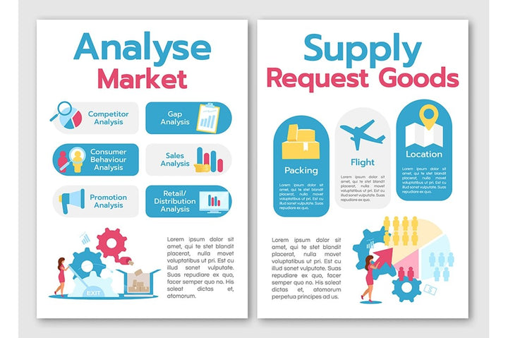 Business models brochure template bundle