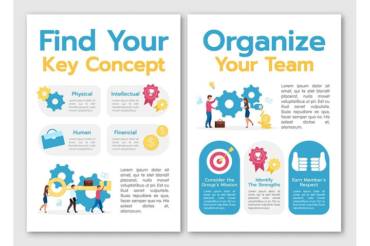 Business models brochure template bundle