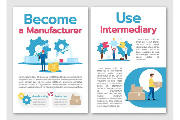Business models brochure template bundle