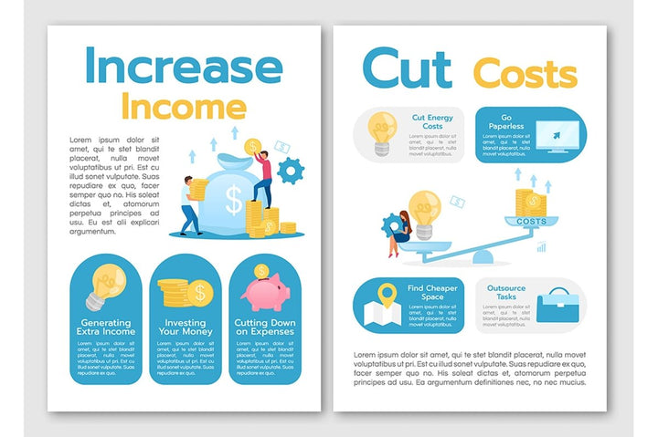 Business models brochure template bundle