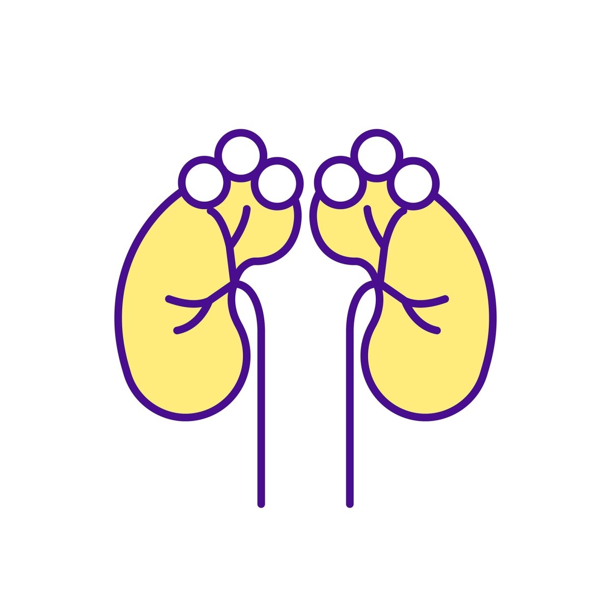 Buying medicine online RGB color icons set