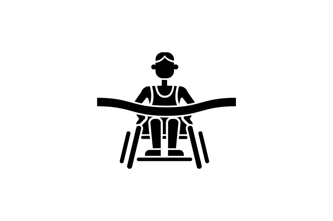 Canadian symbols black glyph icons set on white space
